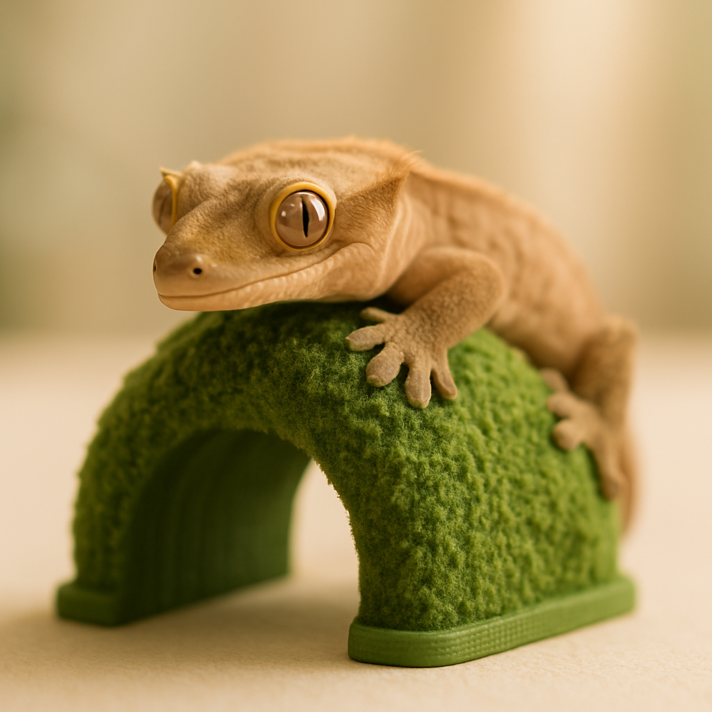 3D 프린팅 액세서리 위의 게코